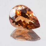Orange Peach Tourmaline 8.7x6.2mm Pear 1.25ct