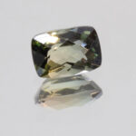 Gray Green Tourmaline 7.3x5mm Cushion Cut 1.22ct