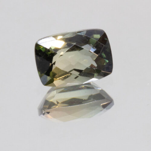 Gray Green Tourmaline 7.3x5mm Cushion Cut 1.22ct