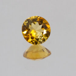 Yellow Orange Tourmaline 5mm Round 0.43ct