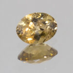 Golden Green Tourmaline 6.9x5.2mm Oval 0.90cts