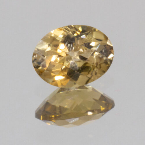 Golden Green Tourmaline 6.9x5.2mm Oval 0.90cts