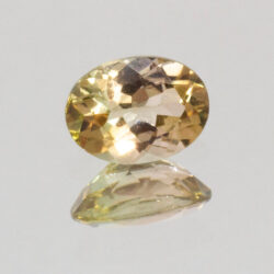 Yellow Green Tourmaline 6.8x5mm Oval 0.74cts