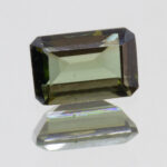 Green Tourmaline 6x4.1mm Emerald Cut 0.63ct