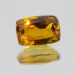 Orange Green Tourmaline 6.1x4.1mm Cushion Cut 0.52ct
