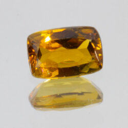 Orange Green Tourmaline 6.1x4.1mm Cushion Cut 0.52ct