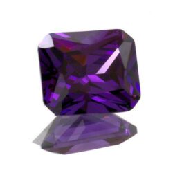 Violet Cubic Zirconia Emerald Cuts