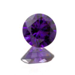 Violet Cubic Zirconia Rounds
