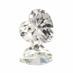 White Topaz Hearts