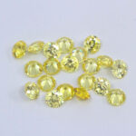 Yellow Cubic Zirconia 4mm Rounds