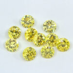 Yellow Cubic Zirconia 6mm Rounds - Clearance